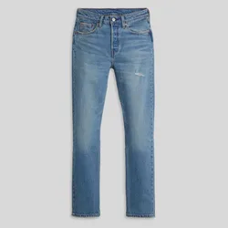 Levi'S Womens 501 Straight Leg Five Pocket Jeans In Historical Blue - Size 31w/32l