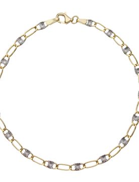 Bracciale Uomo Oro Bianco Giallo GL102072