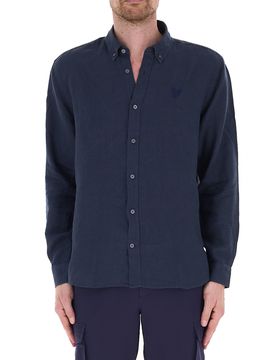 Camicia in lino BLU NAVY XL