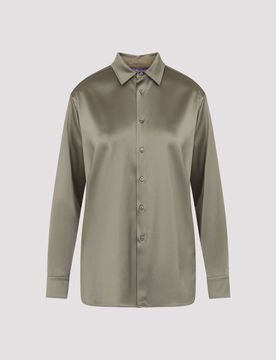 Adrien Shirt in Satin Acetate Blend