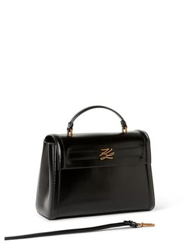 Sac à main uni en cuir