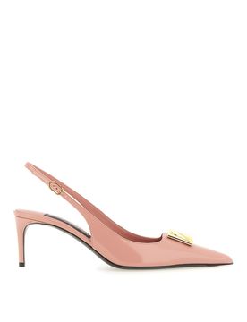 Slingback in pelle