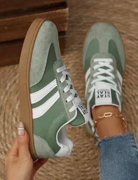 Zapatillas deportivas casuales multiusos para mujer con estampado de leopardo, zapatillas deportivas de moda llamativas cómodas duraderas con suela d - Shein - FashionsVida