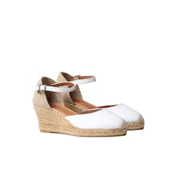 Espadrillas Con Zeppa Costa-5 White EU 36