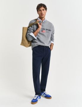 Para hombre. 1505228 Pantalón chino Slim Fit Con Textura Labrada Structured (31), Casual, Algodón, Algodón Orgánico