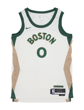 Canotta Basket Uomo Nba City Edition 2023/24 Swingman Jersey No 0 Jayson Tatum Boscel Sail - NIKE NBA - FashionsVida