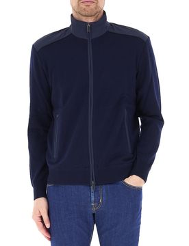 Cardigan con zip BLU NAVY XXL