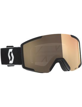Photochromatische Skibrille Shield LS Black/White AMP LS Bronze Chrome S1-3 schwarz