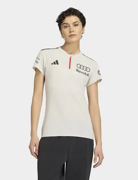 Womens POLO A MANICHE CORTE AUDI REVOLUT F1 TEAM ENGINEERS & MARKETING - Bianco, bianco bianco Donna taglia XL - Adidas - FashionsVida