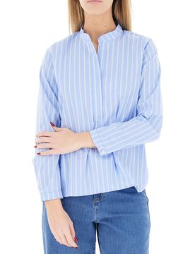 Blusa a righe AZZURRO OXFORD 42