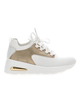 Sneakers con Platform In blu 327 IN Bianche e Oro 38