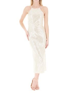 Abito con paillettes AVORIO M