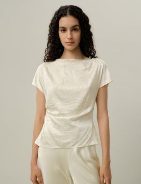 Donna Top Jacquard Stretch Elegante XL