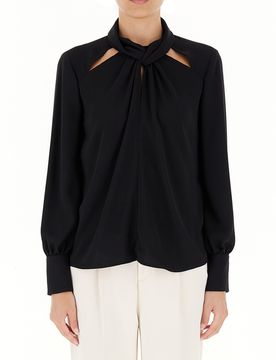 Blusa in crêpe LIU JEANS NERO 40