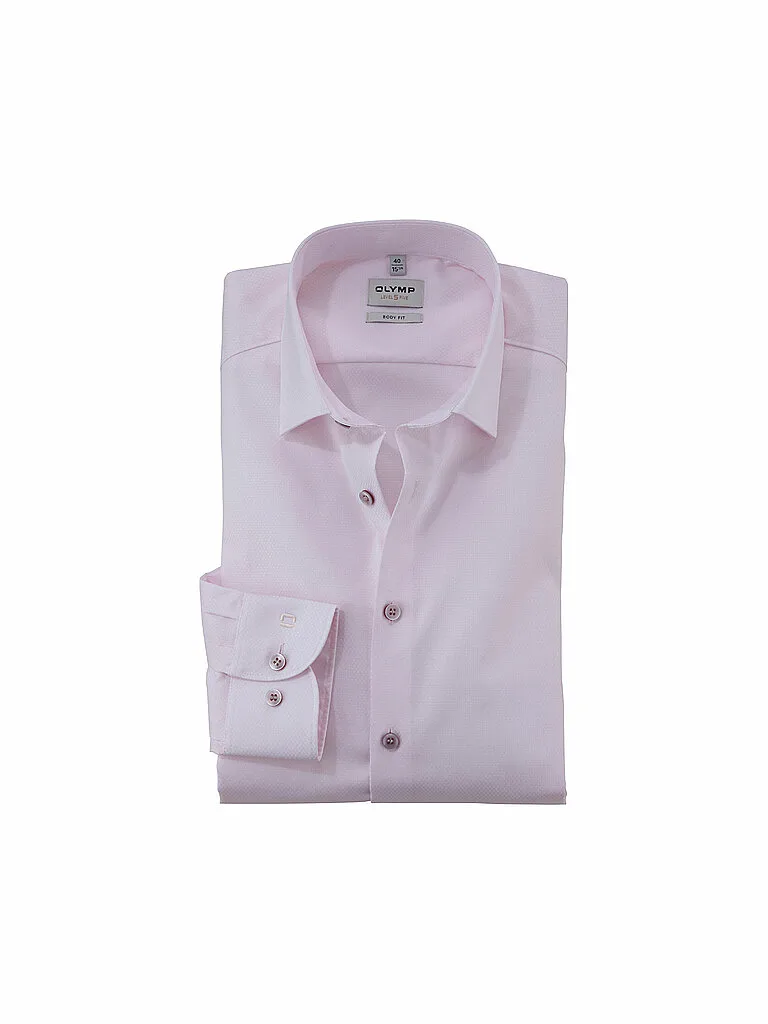 Chemise Body Fit rose 39 - Olymp Level Five - FashionsVida