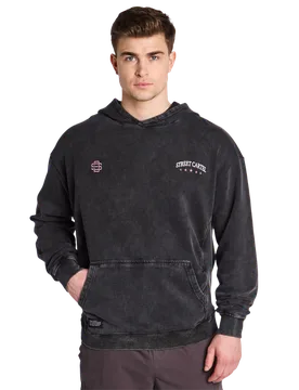 Gage Overhead Men Hoodies - Black - Size S - Cotton Fleece - Black - Size: Small - Street Cartel - FashionsVida