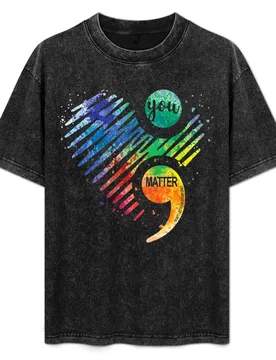 Suicide Prevention Awareness Heart T-Shirt Trend Art Print T-Shirt - Aliexpress - FashionsVida