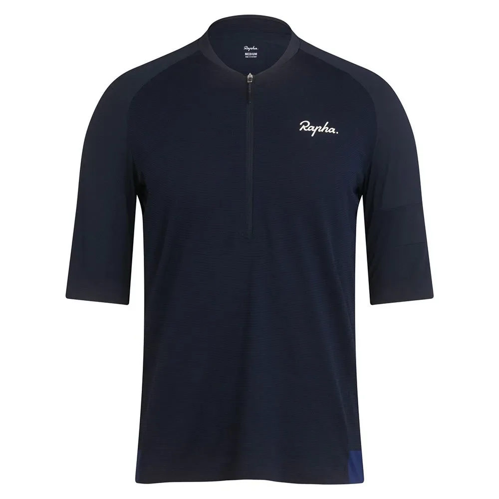 T-shirt à Manches Courtes Explore Zip Neck Technical - Rapha - FashionsVida