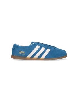 Women's Leather & Textile Sneakers with Rubber Sole