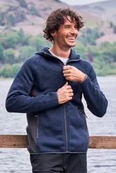 Treston Mens Hooded Fleece - Navy - Navy - Size: XL