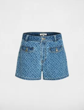 Short de mujer jacquard chevron - Morgan - FashionsVida