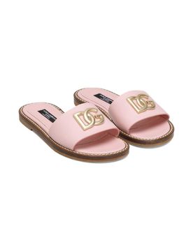Nappa Leather Flat Slippers