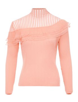 NAEMI Jersey rosa / blanco