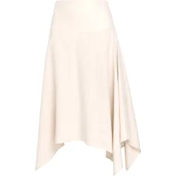 Falda midi con bajo de picos boho