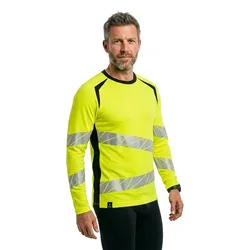 Polo à Manches Longues Accelerate Safe 19081 Hi-Vis Yellow / Black 5XL