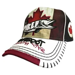 Piker Canada Cap Red / Black / White One Size Men,Women