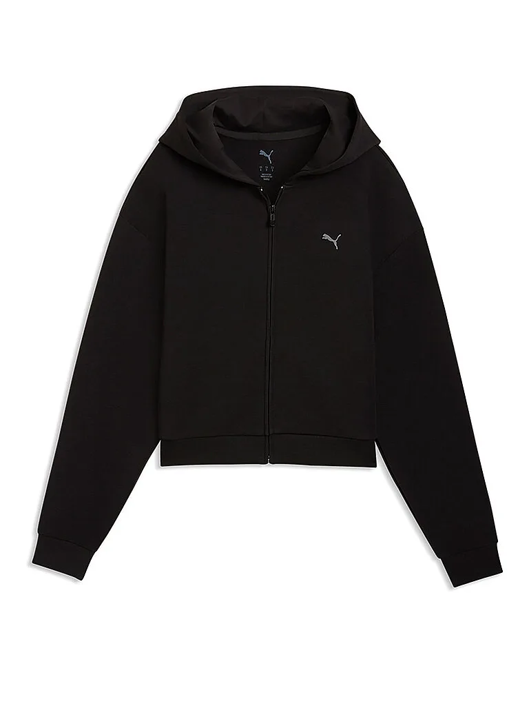 Felpa con cappuccio da donna Cloudspun nero S - Puma - FashionsVida