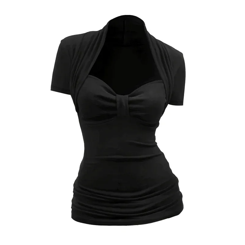 Casual Style Short-Sleeve-Shirt with Front Pleats - Aliexpress - FashionsVida