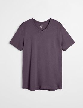 T-shirt basic in cotone - viola