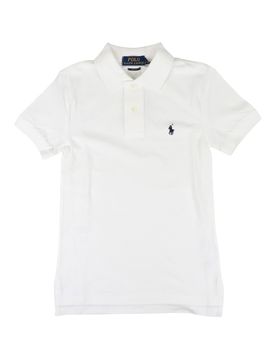 Polo in cotone con ricamo logo