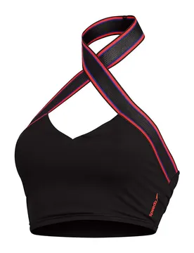 Haut De Bikini Solid Halter Crop Top