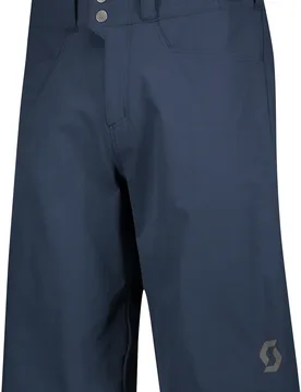 Short de VTT déperlant - Trail Flow W/Pad Shorts M Dark Blue - Taille L - Navy - Scott - FashionsVida