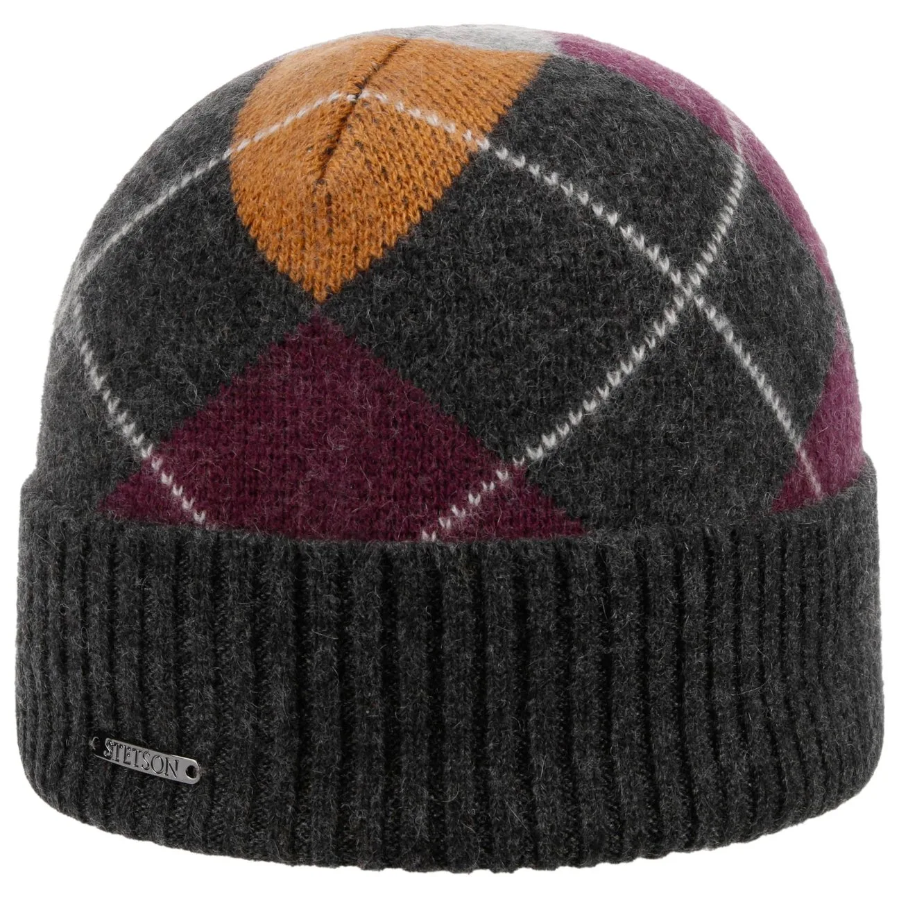 Upton Cashmere Beanie Hat by - anthracite-grey - Female - Size: One Size - Stetson - FashionsVida