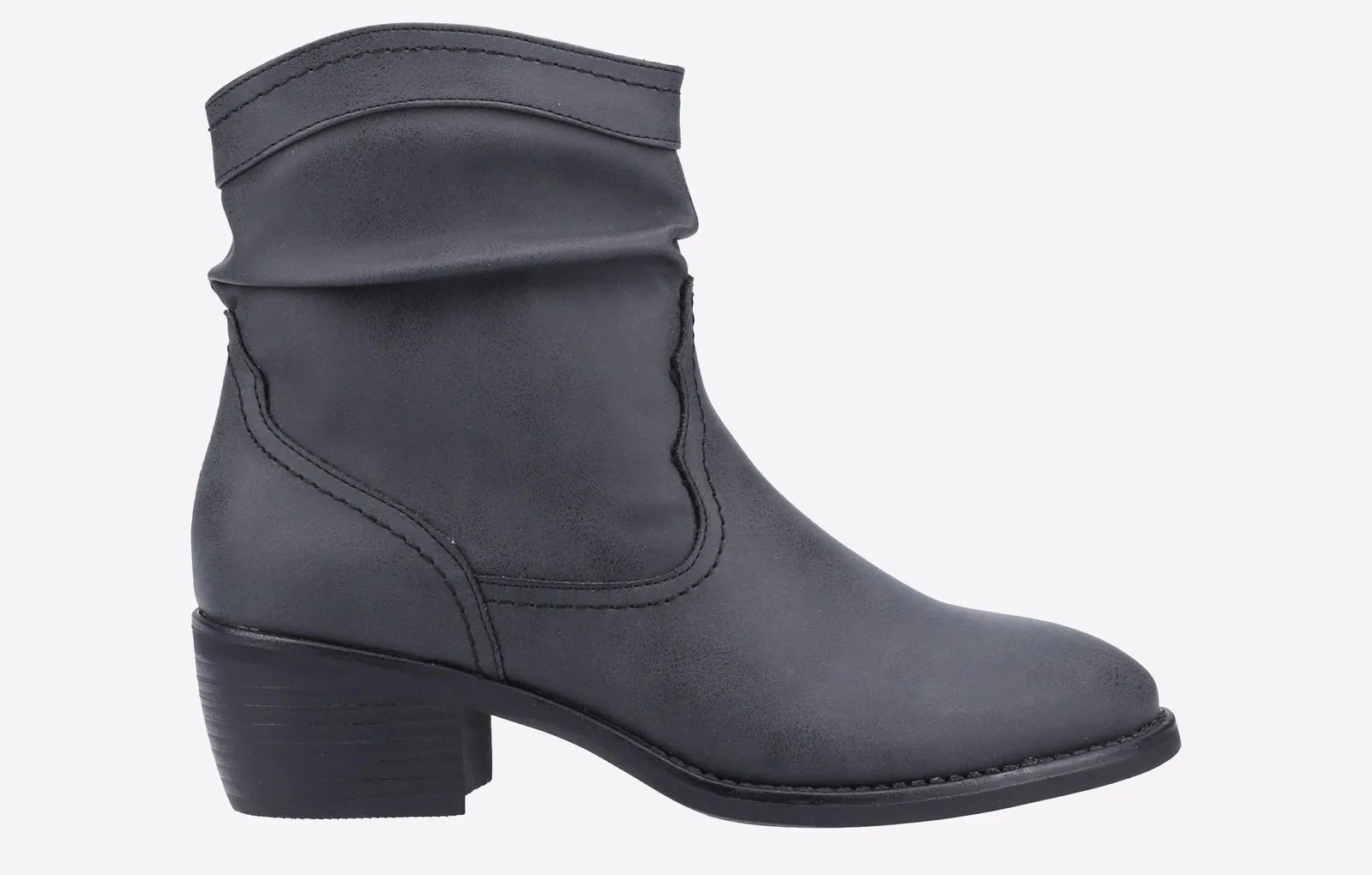Adele Fur-Lined Vegan Boots Womens - Black - Size Uk 8 - Divaz - FashionsVida
