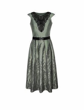 Vestido tradicional SANELA 80cm oliva 34