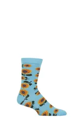 Pair Shared Earth Bamboo Sunflowers Socks Multi 3-7 - Multi Coloured - Size: 3-7