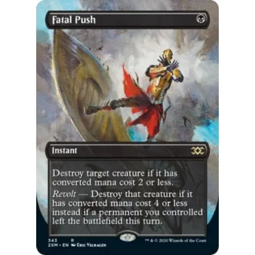 Fatal Push (Borderless Art) (foil) Double Masters - Magic: The Gathering - FashionsVida