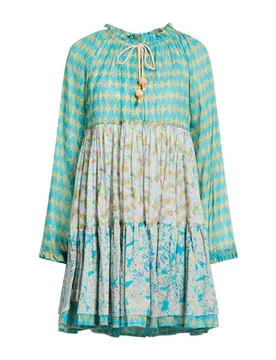 Mini-Kleid Damen Tūrkis L,M,S Damen - Yvonne S - FashionsVida