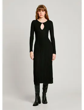 Robe Longue à Manches Longues Natasha Black L