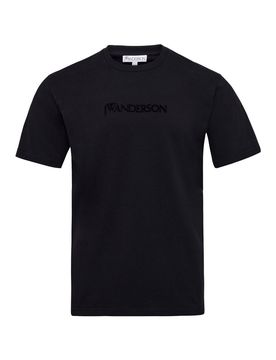 T-shirt con logo ricamato