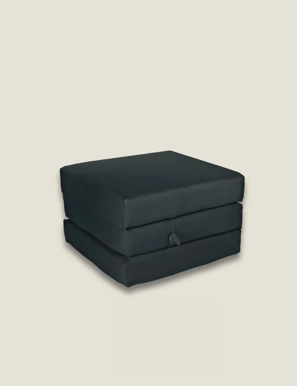 Black Single Cube Chair Bed Black - Kaikoo - FashionsVida