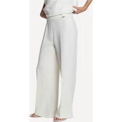 Pantalón de mujer de doble crepé recto