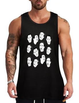 Expressive cage. Nicolas Cages in Face Off and Vampire's Kiss Tank Top Comfort Basic Tank Top Cotton Sleeveless Daily Shirt - Aliexpress - FashionsVida
