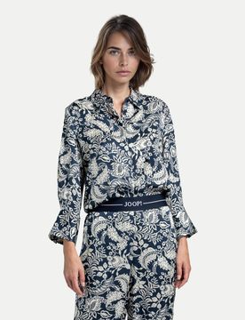 Bluse mit Paisley Bärbel Blau 36
