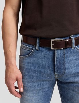 Formal Leather Belt Dark Brown Größe 100 male