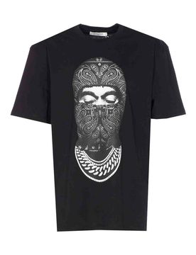 T-shirt anteriore della maschera Paisley